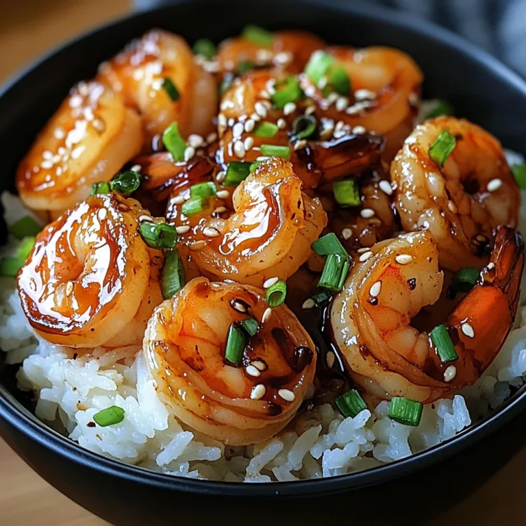 20 Minute Honey Garlic Shrimp & Rice Bowl