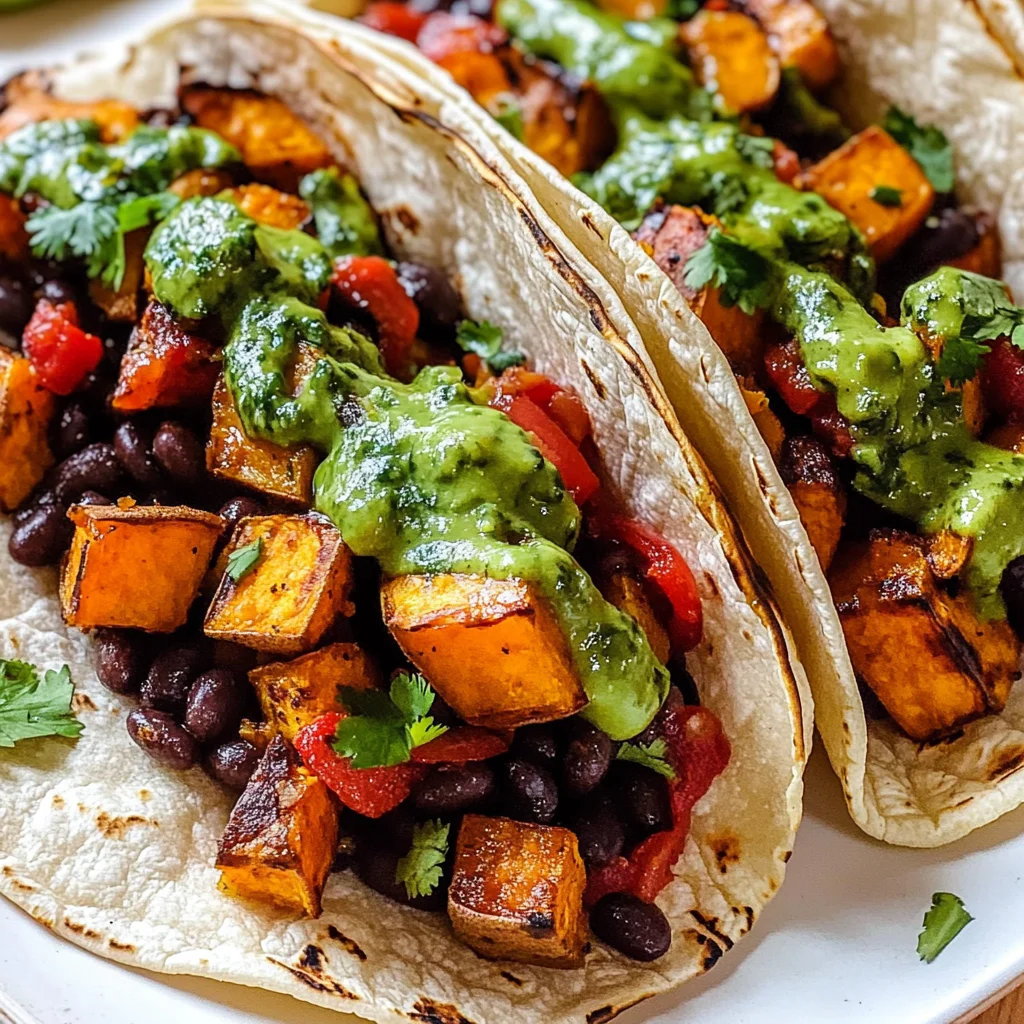 Black Bean Sweet Potato Tacos Recipe