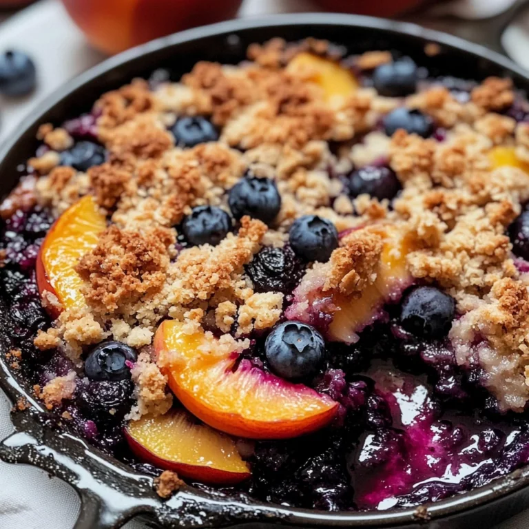 Blueberry Peach Crumble