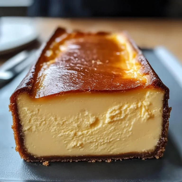 Burnt Basque Cheesecake in a Loaf Pan