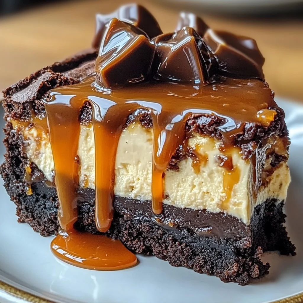 Caramel Brownie Cheesecake