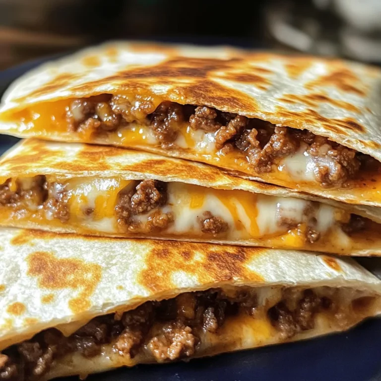 Cheesy Ground Beef Quesadillas Recipe is a must-try!