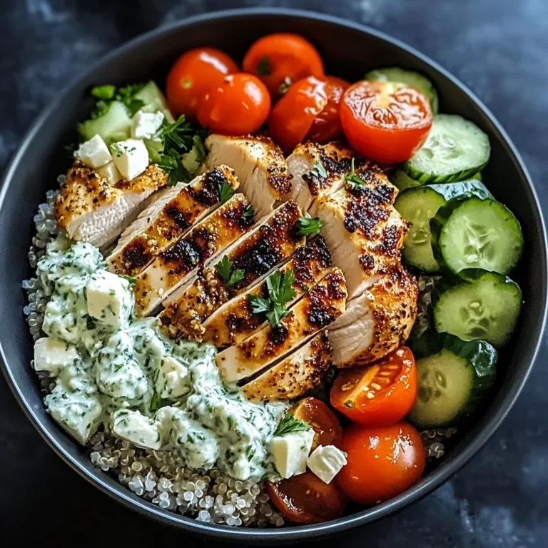 Chicken Tzatziki Bowls