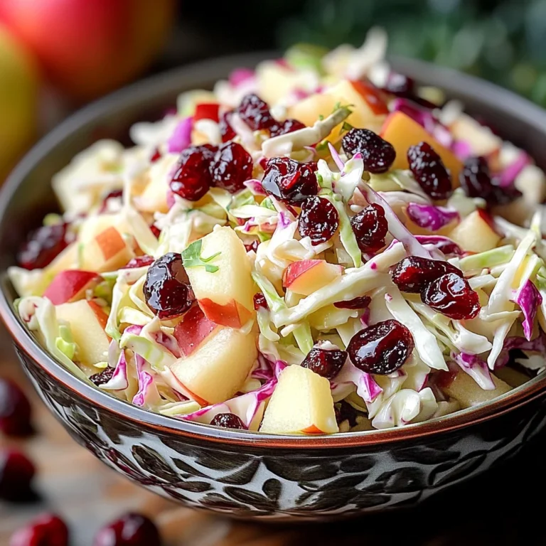 Cranberry Apple Coleslaw: A Delicious & Healthy Recipe