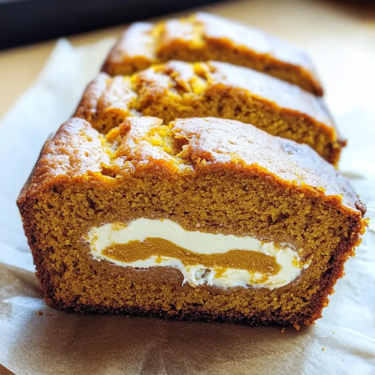 Cream Cheese-Filled Pumpkin Bread