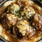 Crock Pot French Onion Meatballs