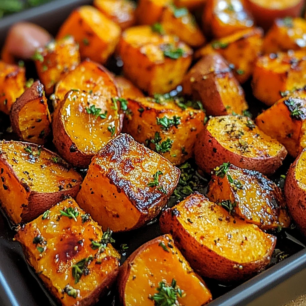 Garlic Butter Roasted Sweet Potatoes: A Delicious and Easy Recipe