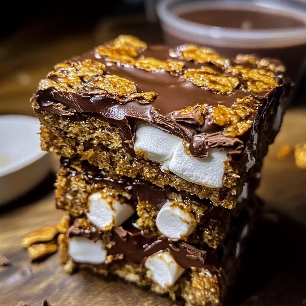 Golden Grachicken hams S'Mores Bars