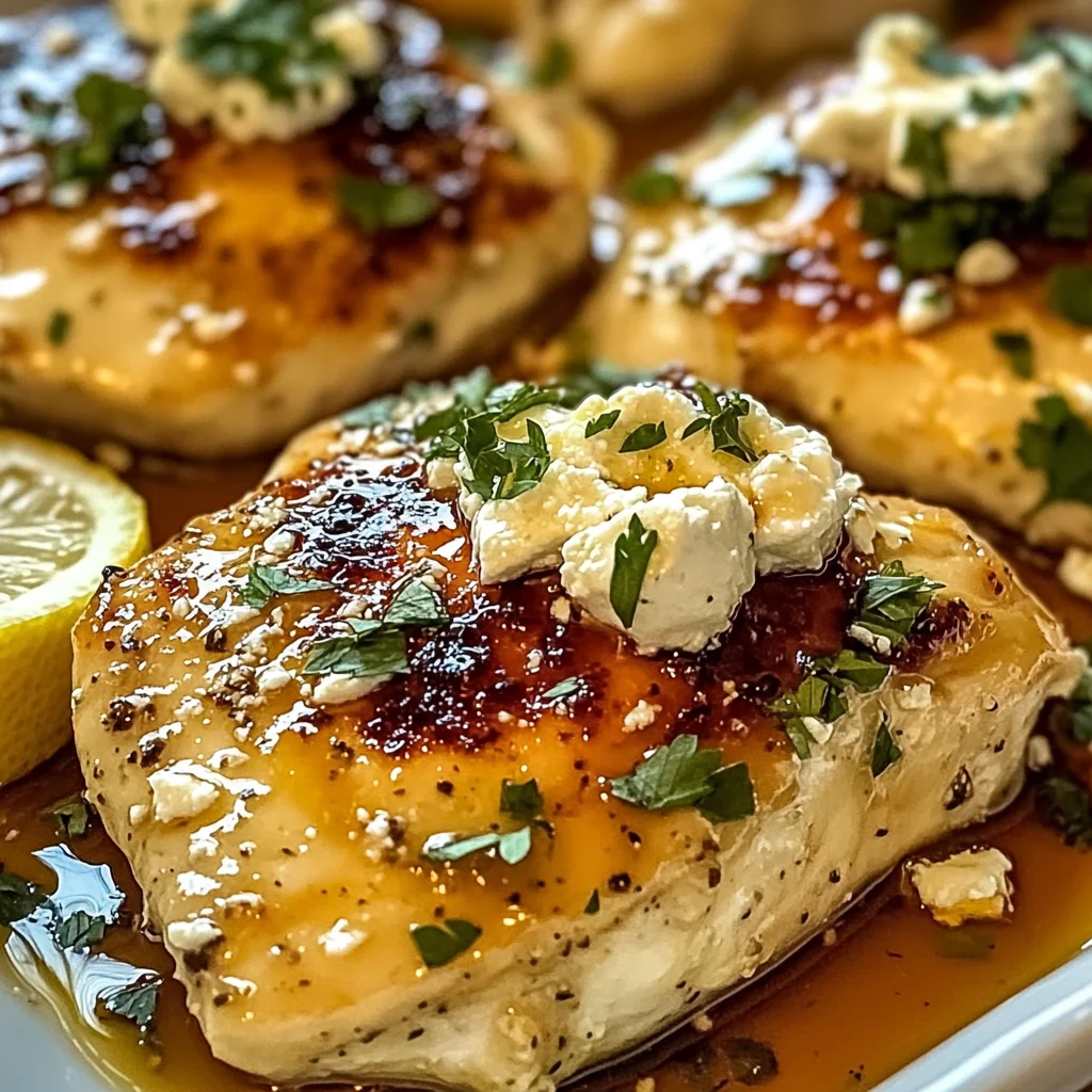 Hot Honey Feta Chicken Dish: A Deliciously Spicy and Savory Recipe