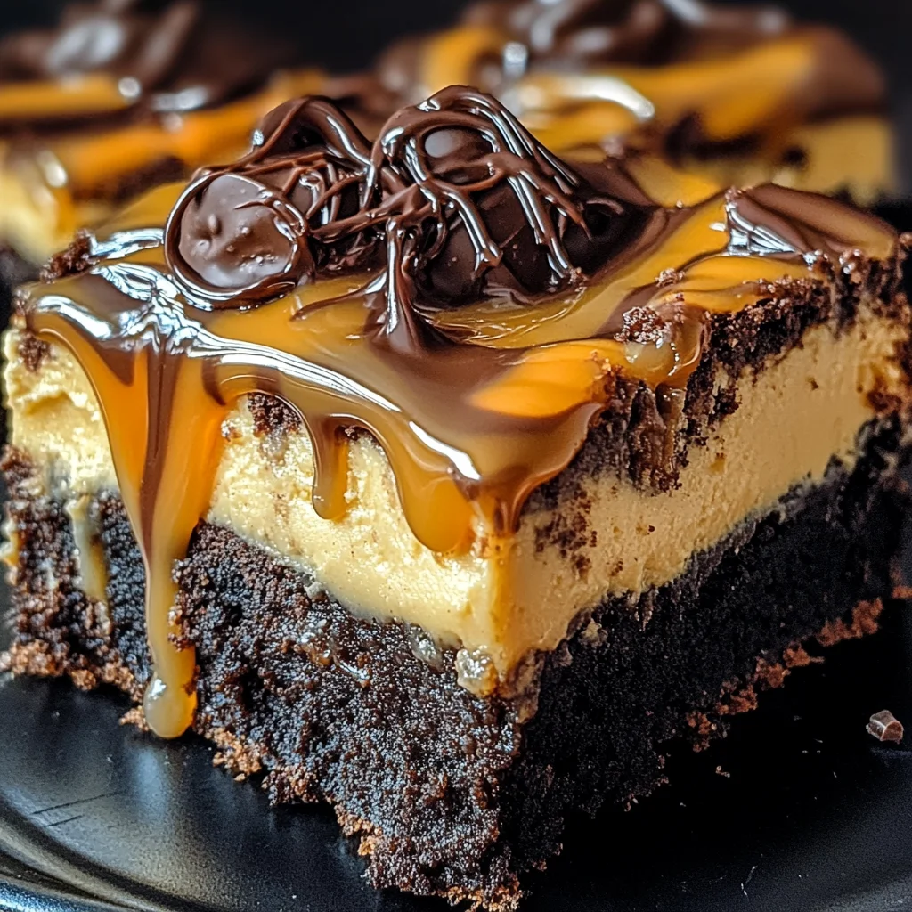 Milky Way Caramel Cheesecake Brownies