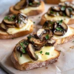 Mushroom & Brie Crostini