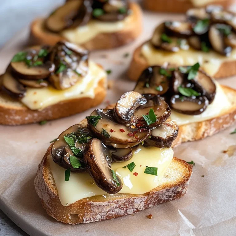 Mushroom & Brie Crostini