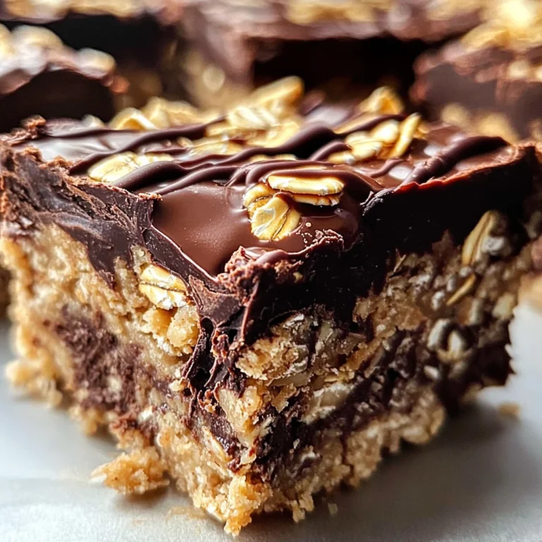 No Bake Chocolate Oatmeal Bars