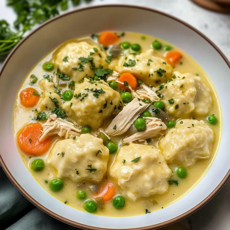 One Pot Chicken Dumpling Soup (with refrigerated biscuit dough!)