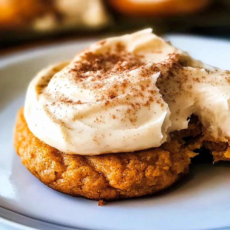 Pumpkin Cookies with Cream Cheese Frosting