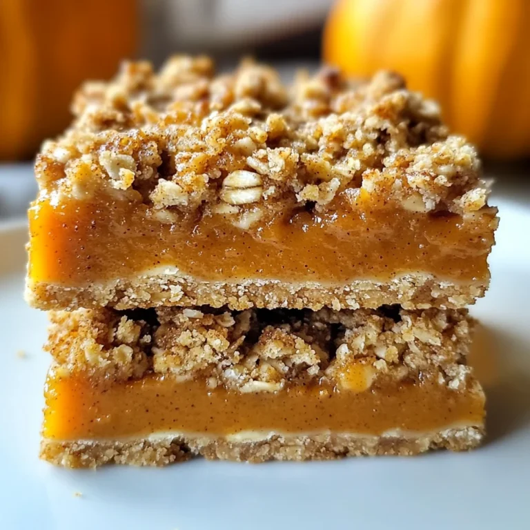 Pumpkin Pie Crumble Bars – Easy Fall Dessert Recipe