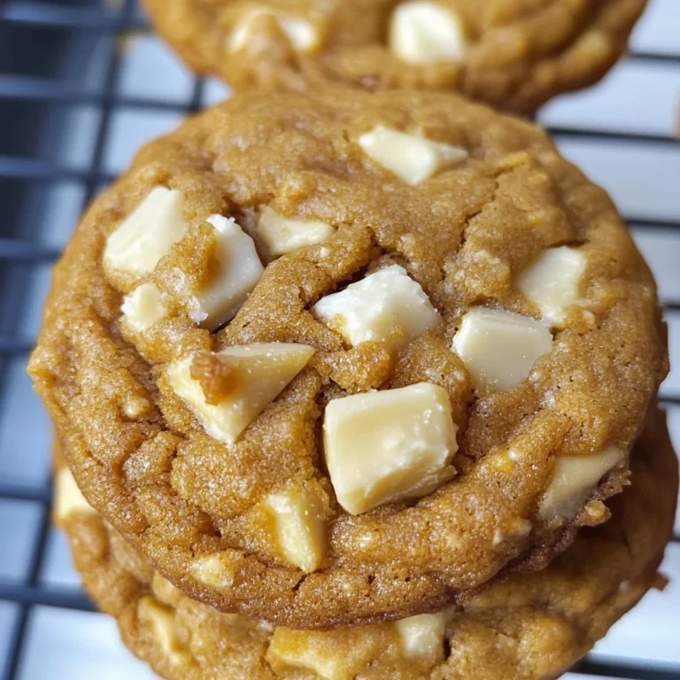 Pumpkin White Chocolate Chip Cookies Recipe
