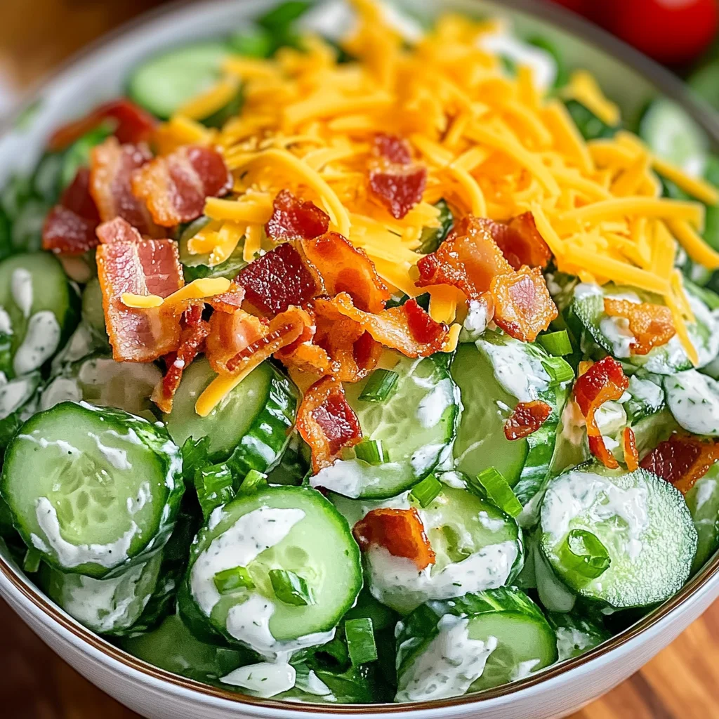 Refreshing Cucumber Ranch Crack Salad Recipe
