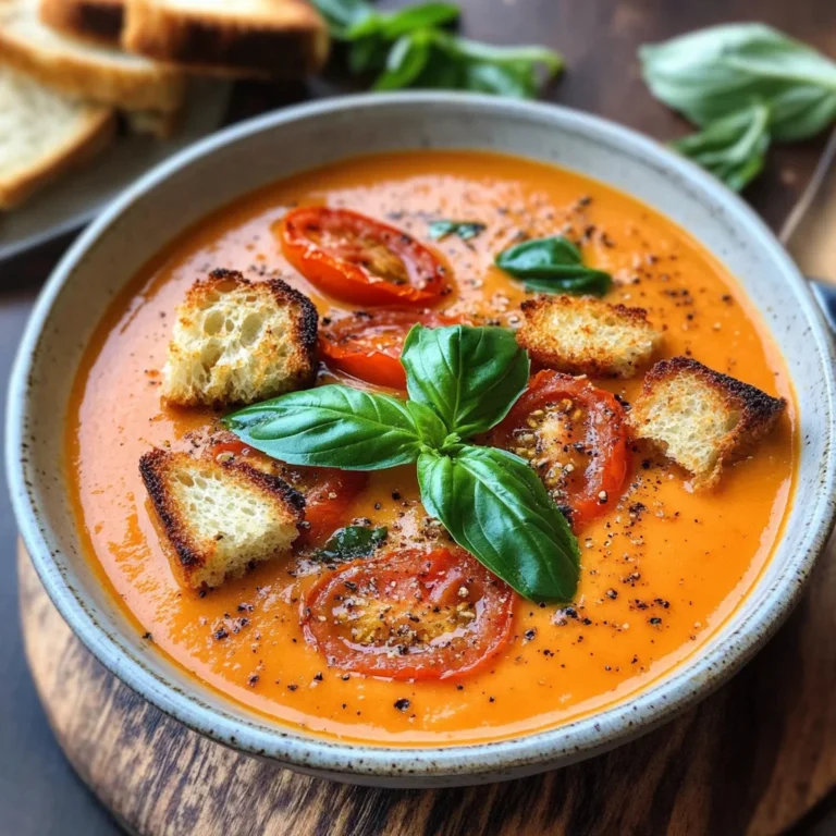 Roasted Tomato Basil Soup