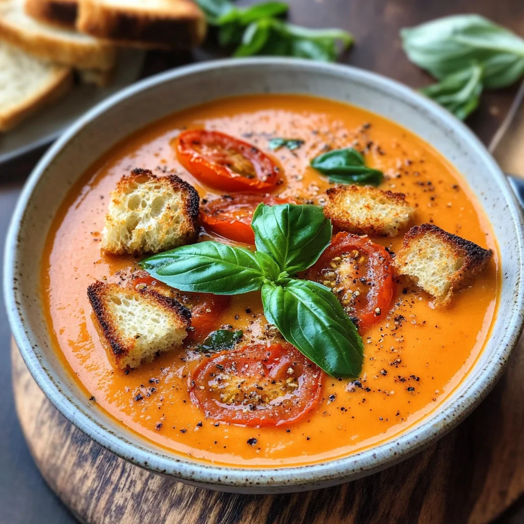 Roasted Tomato Basil Soup