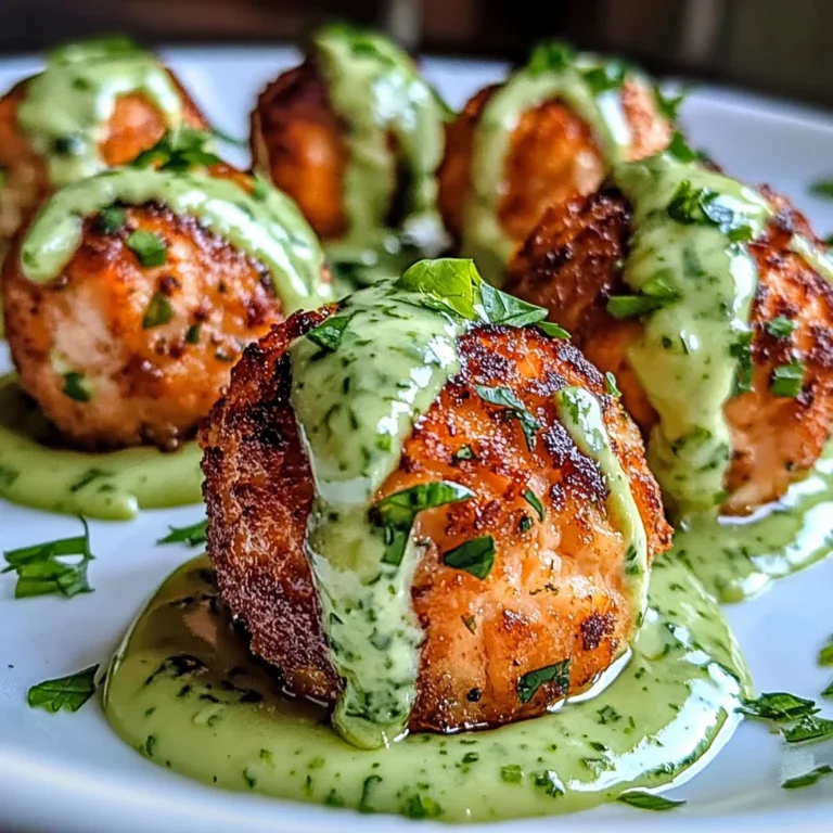 Salmon Balls with Creamy Avocado Sauce: Healthy Dinner Ideas