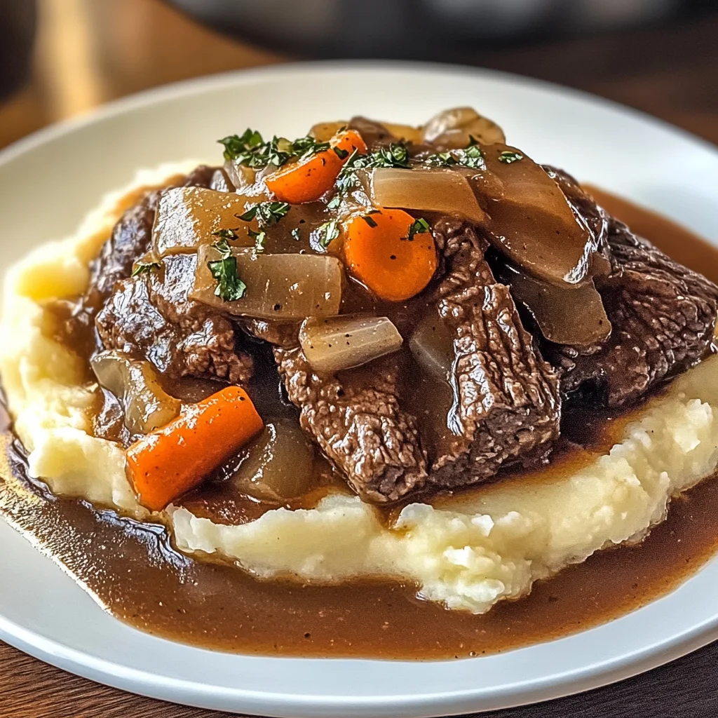 Slow Cooker Beef Manhattan