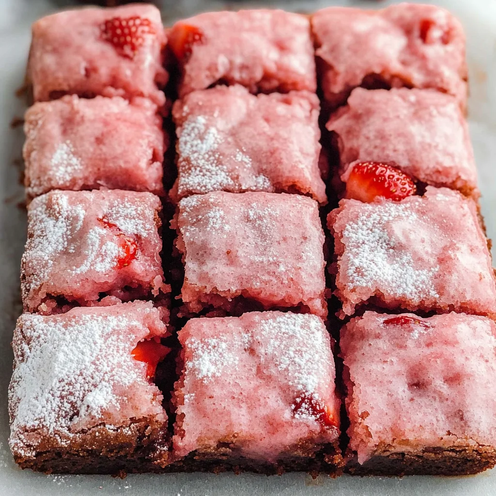 Strawberry Brownies