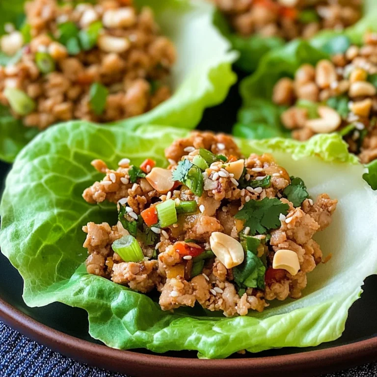Thai Chicken Lettuce Wraps