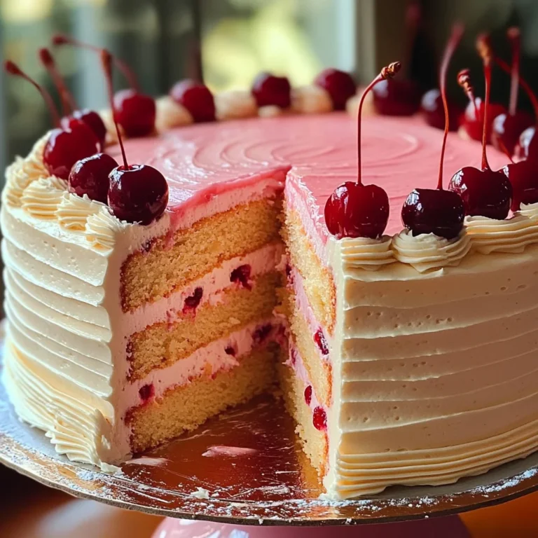 Vintage Maraschino Cherry Cake