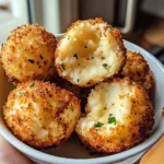 Air Fryer Cheesy Mashed Potato Balls