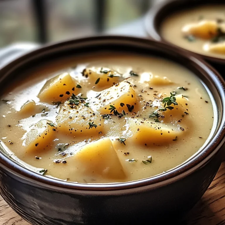 Cheddar Garlic Herb Potato Soup