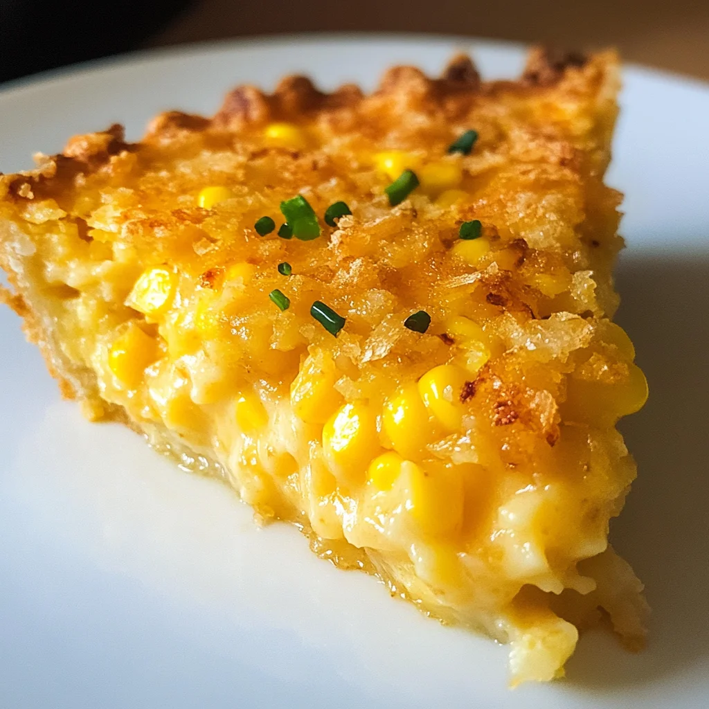 Cheddar Sweet Corn Pie
