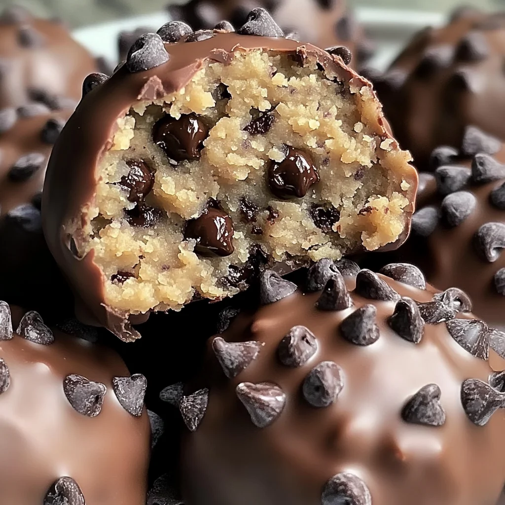 Chocolate Chip Cookie Dough Protein Balls!