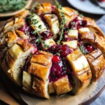 Cranberry Brie Pull-Apart Bread