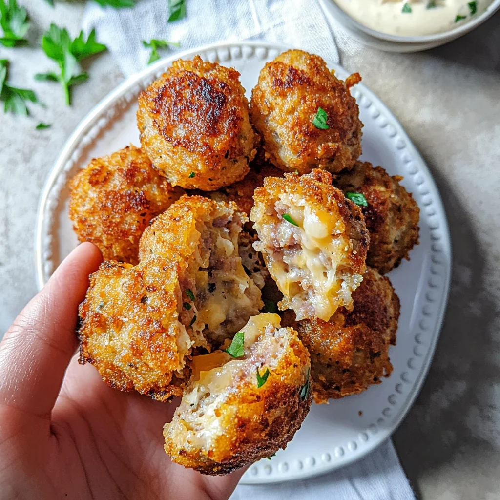Crispy Hashbrown Sausage Bites