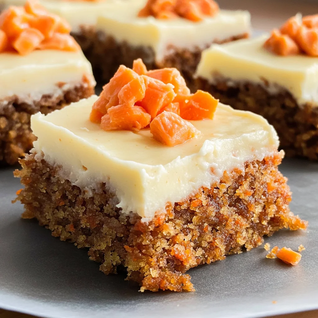 Decadent Carrot Cake Bars with Cream Cheese Frosting