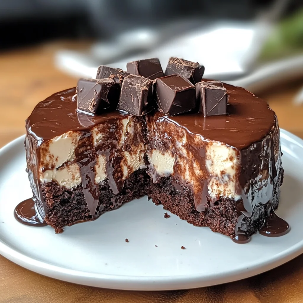 Delicious Brownie Ice Cream Cake