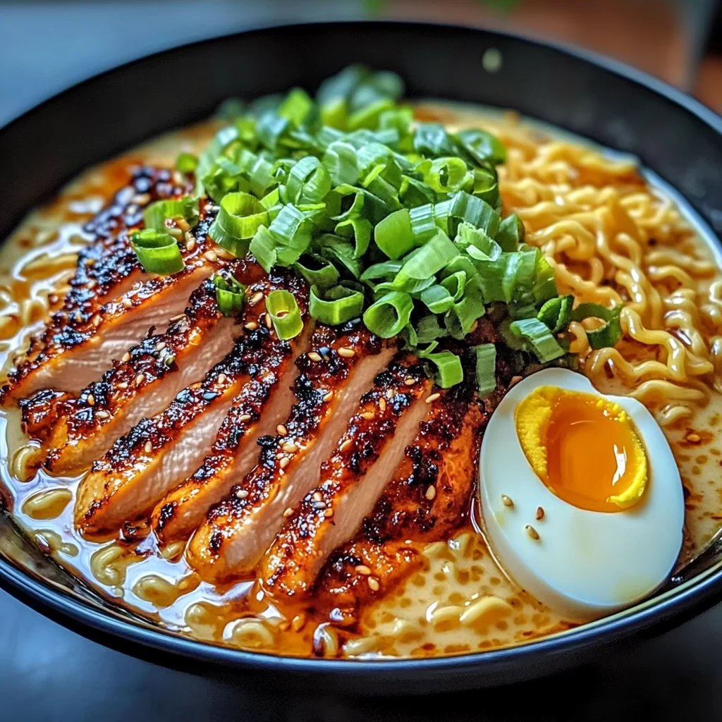 Fiery Chicken Ramen : Bold & Comforting