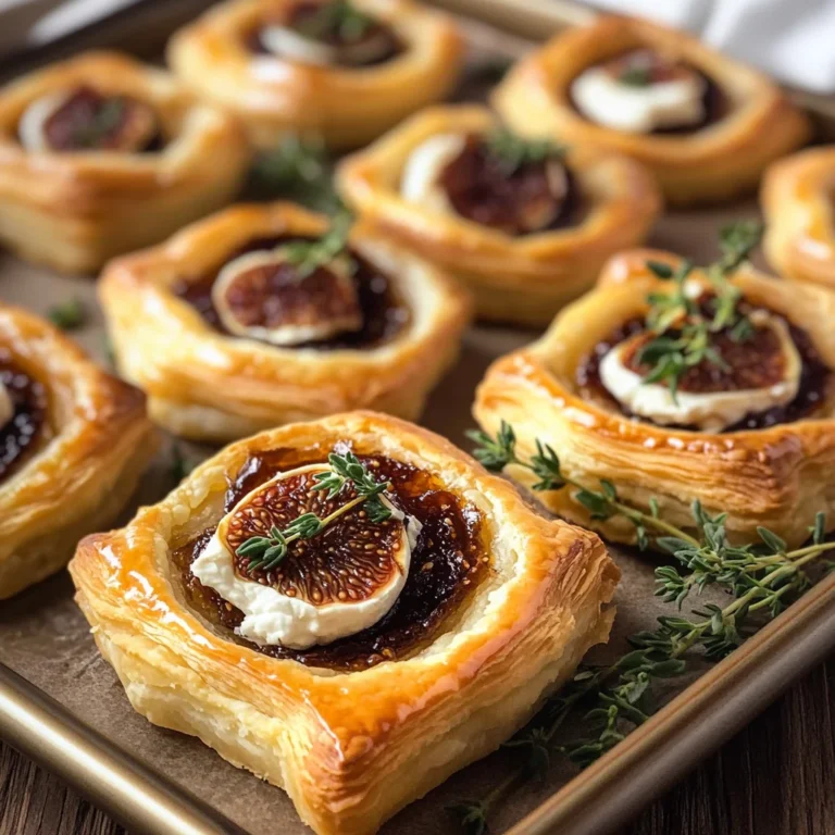 Goat Cheese and Fig Puff Pastry Tarts