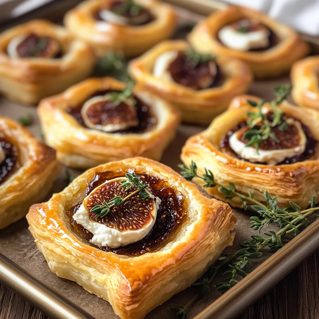 Goat Cheese and Fig Puff Pastry Tarts
