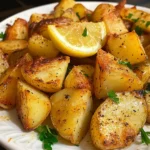 Greek Lemon Garlic Roasted Potatoes