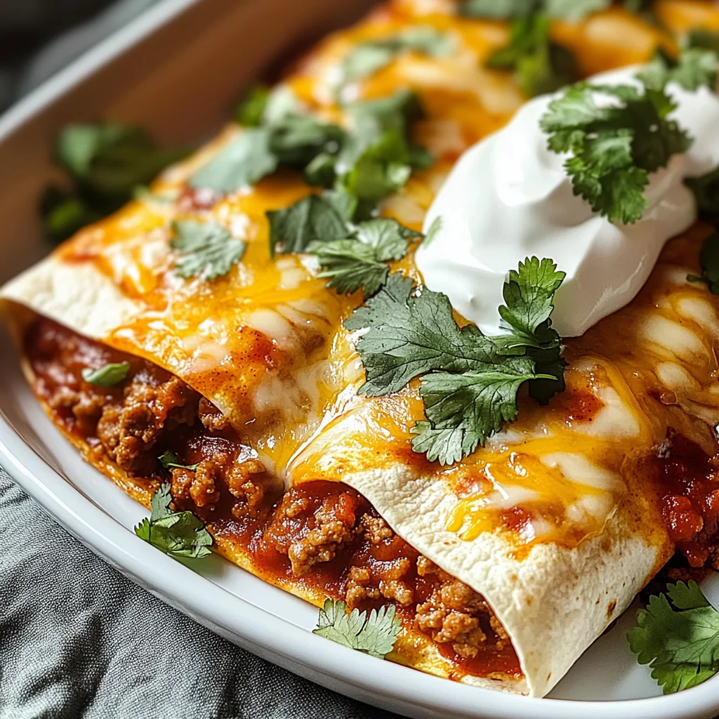 Ground Beef Enchiladas