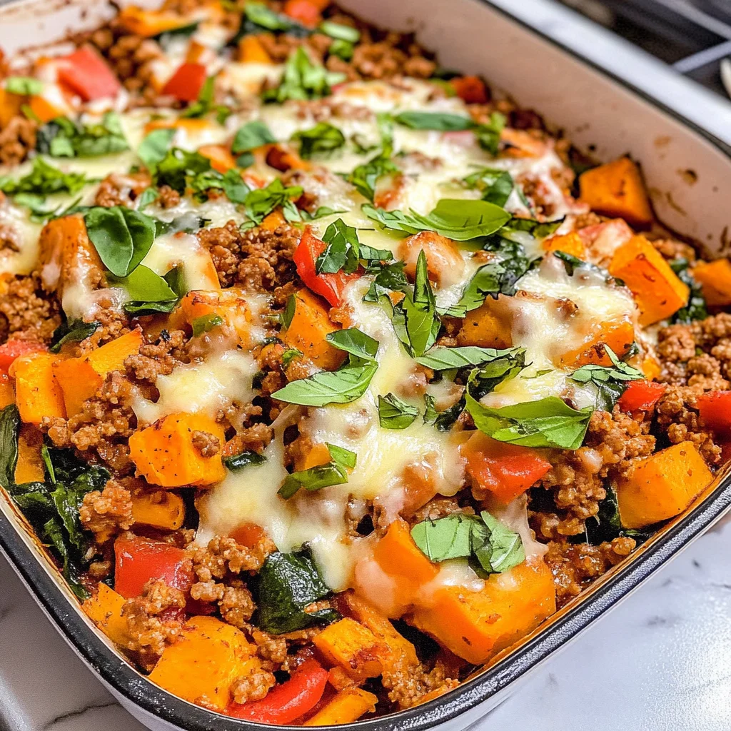 Ground Turkey Sweet Potato Casserole