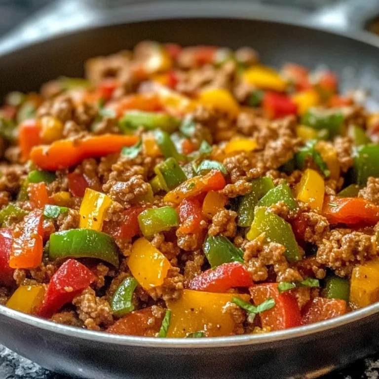 Ground Turkey and Bell Pepper Skillet