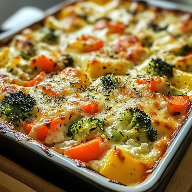 High-Protein Cottage Cheese Veggie Bake Recipe