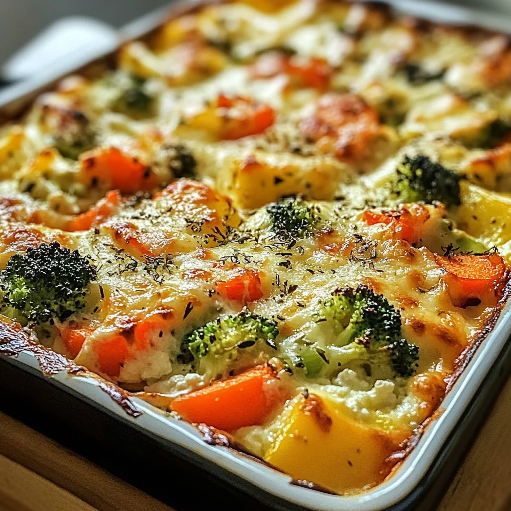 High-Protein Cottage Cheese Veggie Bake Recipe