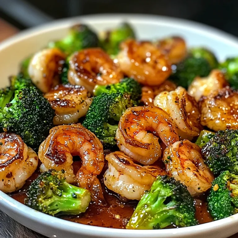 Honey Garlic Shrimp Roasted Broccoli