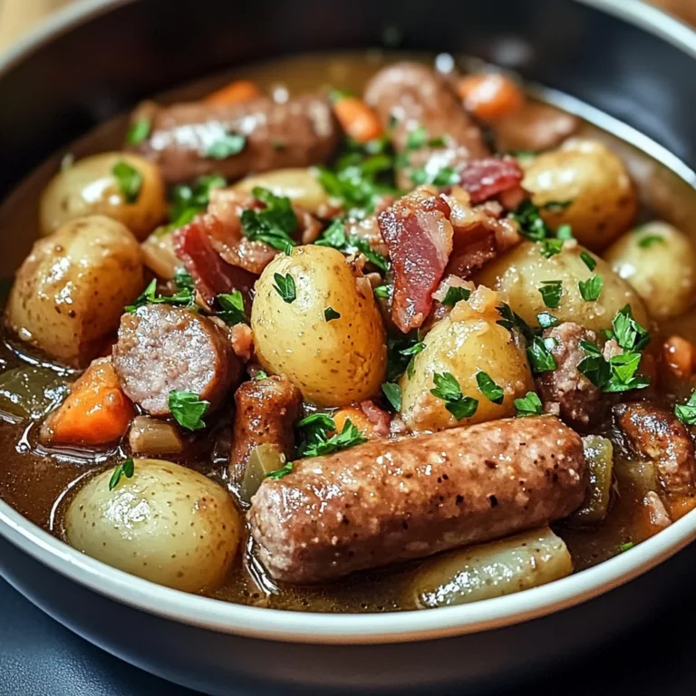 Irish Sausage and Bacon Stew