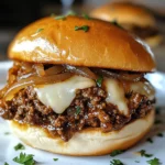 Irresistible French Onion Beef Sloppy Joes