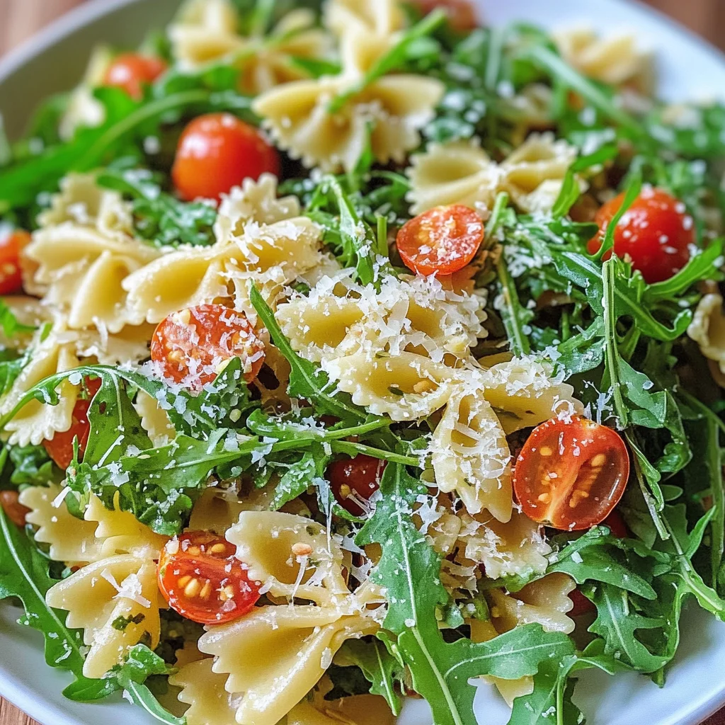 Lemon Arugula Pasta Salad